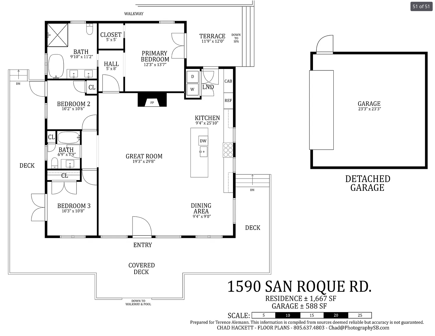 Floor plan — 1590 San Roque Rd