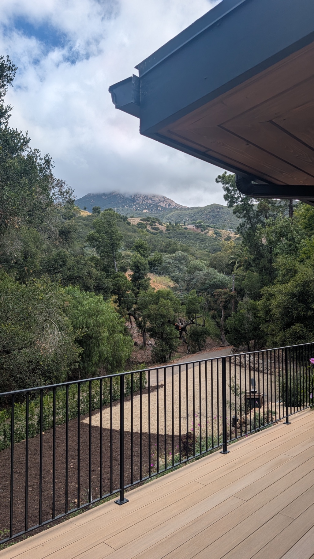 Mountain views from the wraparound deck